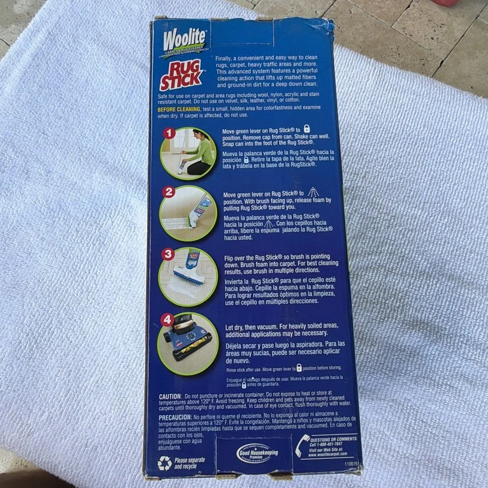Woolite rug stick